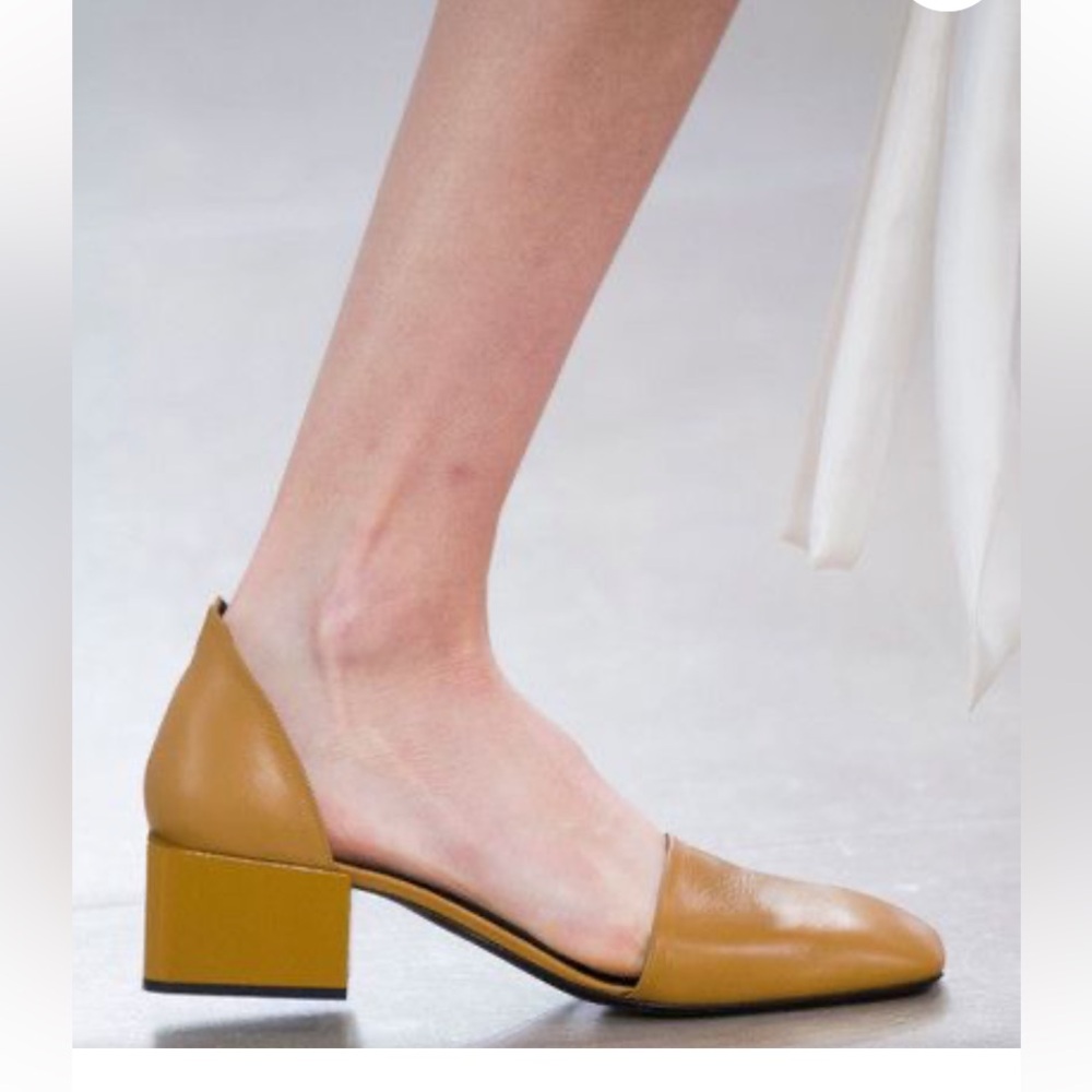 Jil Sander chunky heel shoes size IT 40